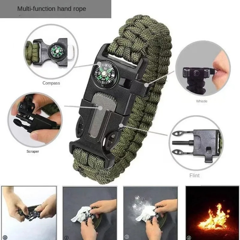 Vijf in één kompasarmband met  - Fire Starting Kit recensie en prijs