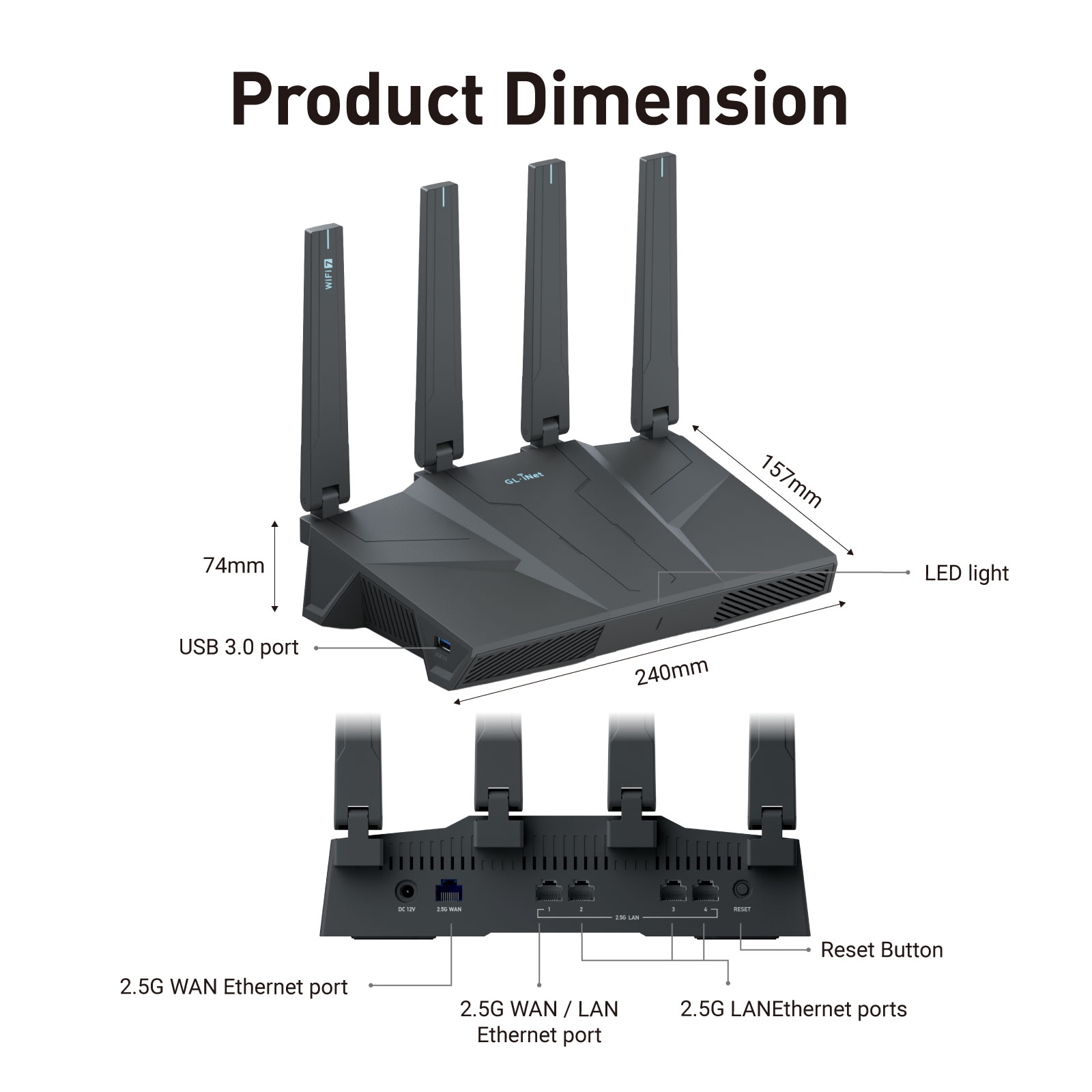 GL.iNet GL-BE6500 (Flint 3e) D - Fire Starting Kit recensie en prijs