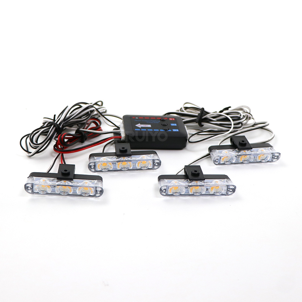 4x 3 LED Grill Auto LED Strobo - Sos Light Strobe recensie en prijs